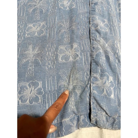 TOMMY‎ BAHAMA HAWAIIAN BLUE SHIRT MENS SIZE XL | H1 - Picture 4 of 8